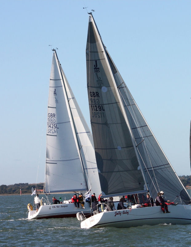 Oh Sir Jasper and Jelly Baby during race 1 of the INEOS Solent Circuit photo copyright Barry Sticklen taken at Lymington Town Sailing Club and featuring the IRC class
