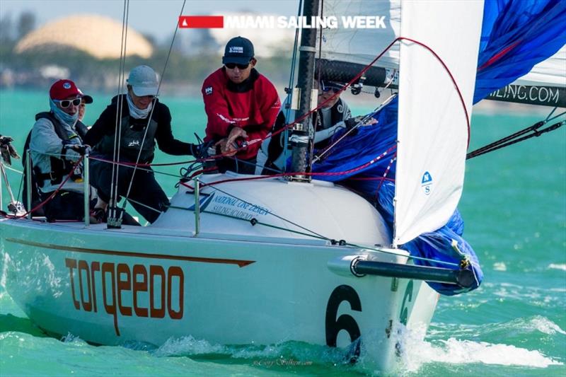 Flying Tiger Class 6 sailing in Miami Sailing Week, day two photo copyright Cory Silken / Miami Sailing Week taken at Biscayne Bay Yacht Club and featuring the IRC class