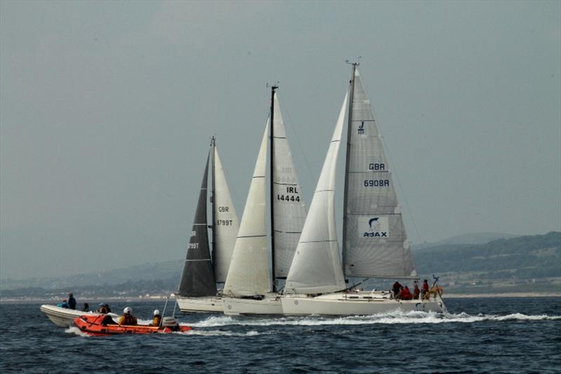 Ajax, Digital Built Consultants and Wild Spirit off the start line in Three Peaks Yacht Race photo copyright Rob Howard / Three Peaks Yacht Race taken at Merioneth Yacht Club and featuring the IRC class