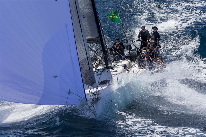 Worth the price of entry alone! The Rodgers 46, Smuggler, will be talking about that ride for years to come - 2018 RSHYR photo copyright Andrea Francolini taken at Cruising Yacht Club of Australia and featuring the IRC class