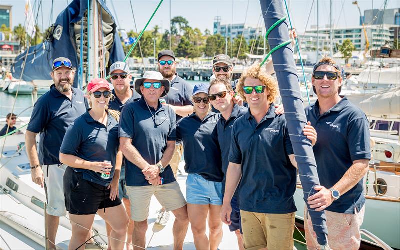 Festival of Sails - crew from Gogo relaxing after a day at sea photo copyright Passionfolk taken at Royal Geelong Yacht Club and featuring the IRC class