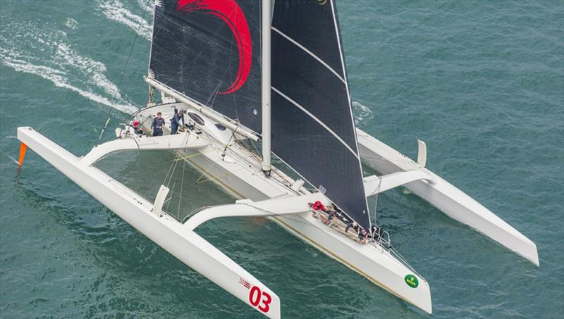 Karl Kwok's high-performance MOD70 trimaran, Beau Geste, will be a star attraction at Hamilton Island Race Week in August photo copyright Daniel Forster taken at Hamilton Island Yacht Club and featuring the IRC class