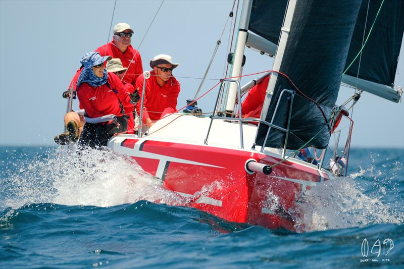 Fareast 28 'Chicken Lips' holding a good lead over its competition - Bartercard Sail Paradise 2020  photo copyright Mitch Pearson / Surf Sail Kite taken at  and featuring the IRC class