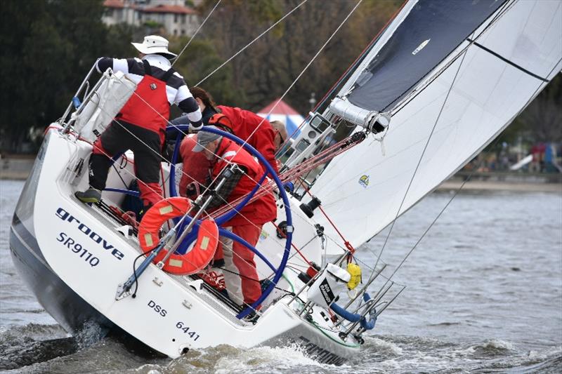 Will Justo has his Sydney 32 in the groove in Division 3 - Combined Clubs Summer Pennant Series, Race 1 photo copyright Jane Austin taken at Derwent Sailing Squadron and featuring the IRC class