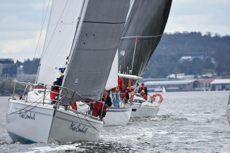 Miss Conduct looking good in Division 3 - Combined Clubs Summer Pennant Series, Race 1 photo copyright Jane Austin taken at Derwent Sailing Squadron and featuring the IRC class