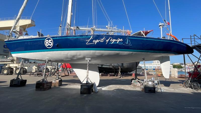 #OGR2023 Flyer Class “L'Esprit d'Équipe“ FR (85) looking race ready after some tender loving care photo copyright L’Esprit d’Équipe taken at  and featuring the IRC class