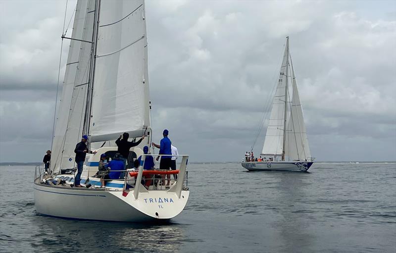 French entrants Triana FR (66) and Neptune FR (56) two-of-the-five French yachts in the OGR photo copyright Margault Demasles taken at  and featuring the IRC class