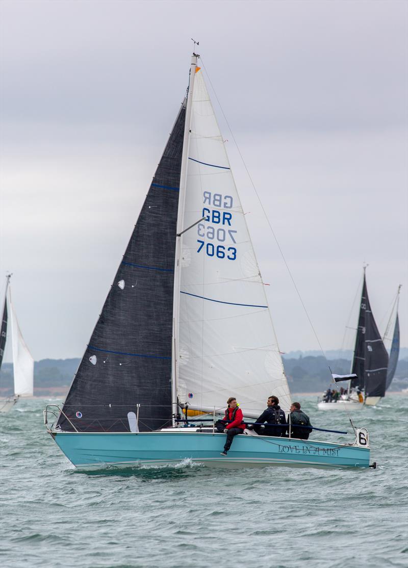 IRC 6 fleet on Day 2 of Cowes Week 2025 photo copyright Martin Augustus / www.sailingimages.co.uk taken at Cowes Combined Clubs and featuring the IRC class