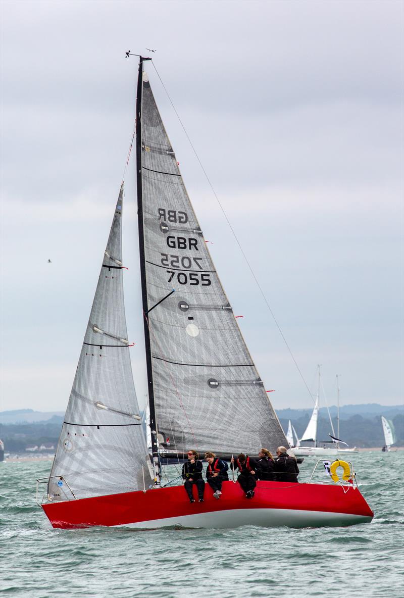 IRC 6 fleet on Day 2 of Cowes Week 2025 photo copyright Martin Augustus / www.sailingimages.co.uk taken at Cowes Combined Clubs and featuring the IRC class