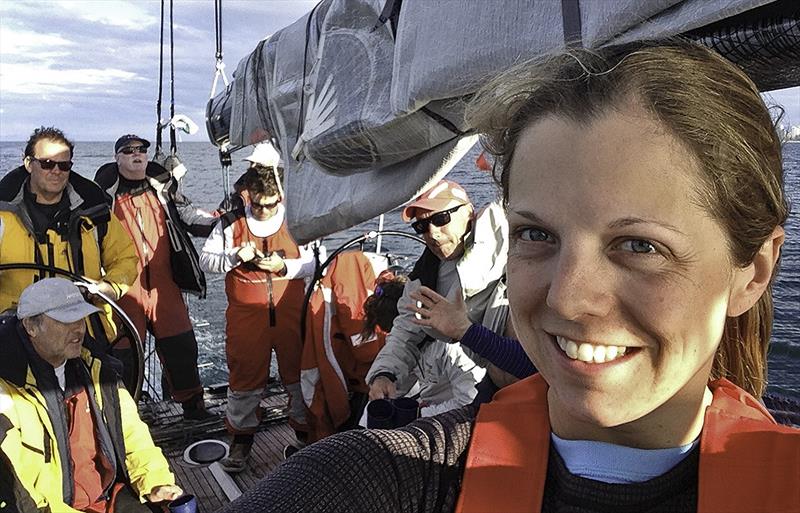 All smiles as MySail Founder Deborah Dalziel completes the 2016 Sydney to Southport Yacht Race on Khaleesi photo copyright MySail taken at  and featuring the IRC class