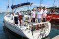 The Allard adventure family from Victoria aboard Saltair at Tamar Yacht Club today - Launceston to Hobart Race © Peter Watson