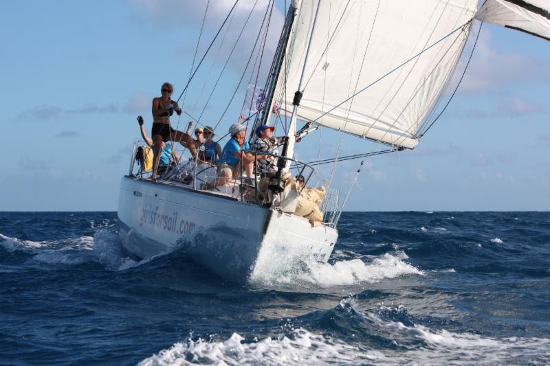 Two all-women teams will be competing in the 10th edition of the RORC Caribbean 600. Above: Girls for Sail's  First 40.7 Hot Stuff will once again be skippered by Sophie O'Neill - photo © Tim Wright / www.photoaction.com