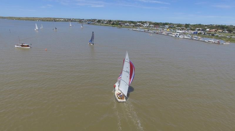 Goolwa finish - Goolwa Regatta Week photo copyright Adrian Adams / JABA Drones taken at Goolwa Regatta Yacht Club and featuring the IRC class