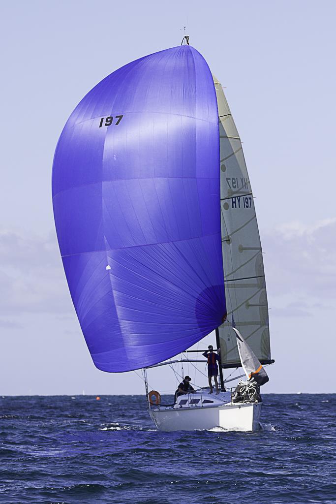 Low Flying Duck on the downhill slide - 2018 Pot of Gold Weekend photo copyright Bernie Kaaks taken at Hillarys Yacht Club and featuring the IRC class