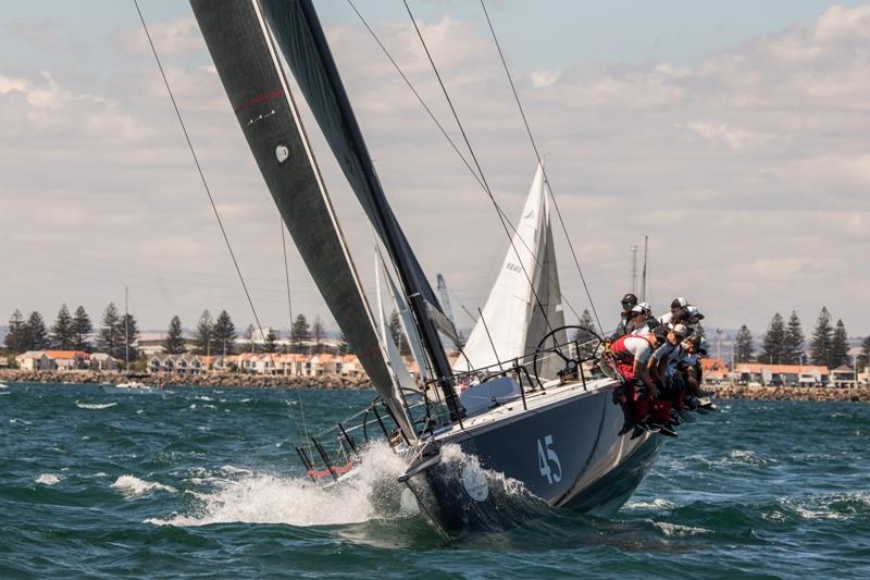 Jason Ward's Concubine enjoyed the 15-knot breeze at the start photo copyright Take 2 Photography taken at  and featuring the IRC class
