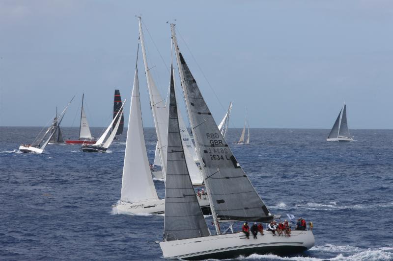 Currently leading IRC Two - Scarlet Island Girl at the start of the 10th edition of the race - 2018 RORC Caribbean 600 - photo © RORC / Tim Wright / Photoaction.com