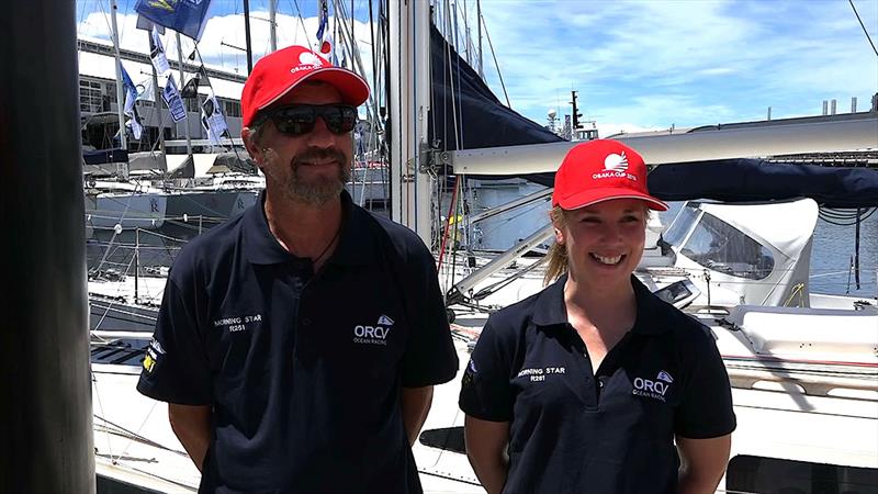 Morning Star crew Peter Brooks and Jo Breen ready to rock 'n roll - Melbourne Osaka Cup 2018 photo copyright Melbourne Osaka Cup taken at  and featuring the IRC class