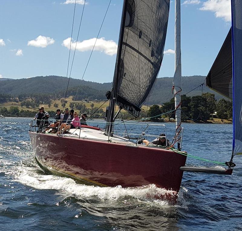 Ocean racing Tilt was among the big fleet at the regatta photo copyright Jessica Coughlin taken at Port Cygnet Sailing Club and featuring the IRC class