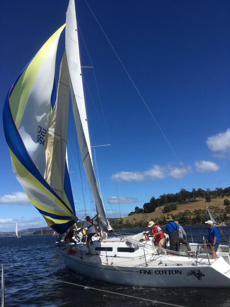 Tasmanian designed and built Fine Cotton,  a Knoop, had a good regatta photo copyright Jessica Coughlin taken at Port Cygnet Sailing Club and featuring the IRC class