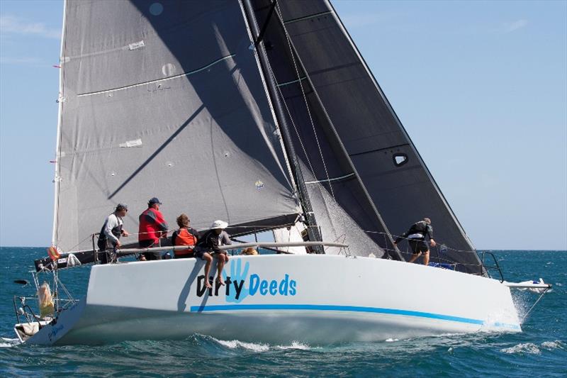 Alan Stein's Dirty Deeds flew with her twin headsail configuration, winning IRC on both days - photo © Bernie Kaaks