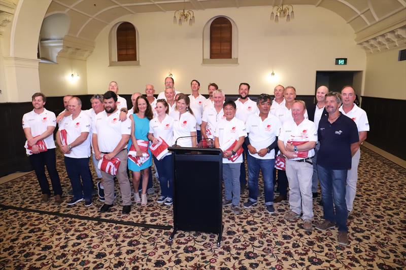 Osaka crews civic reception photo copyright Ian MacWilliams taken at Sandringham Yacht Club and featuring the IRC class