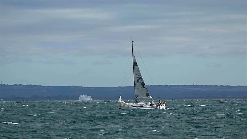 The Edge, A jeanneau Sunfast 3200 with a couple of slabs in the main. - photo © Ian MacWilliams