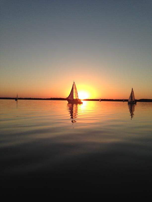 Sunrise over the Marlay Point Overnight Race photo copyright LWYC taken at Lake Wellington Yacht Club and featuring the IRC class