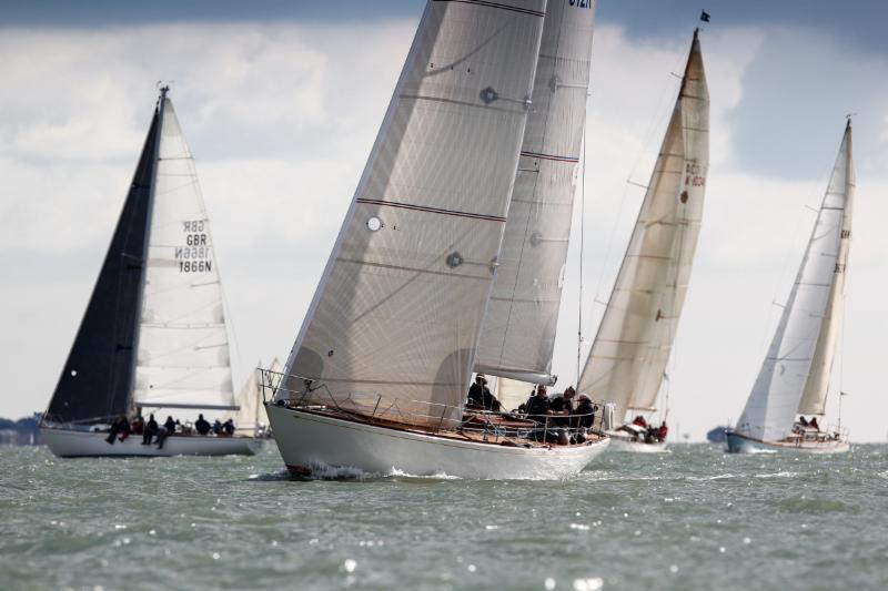 Ramona-Ann Gale and Peter Cyriax's 1965-built S&S 43 Firebrand - RORC Easter Challenge photo copyright Paul Wyeth / pwpictures.com taken at Royal Ocean Racing Club and featuring the IRC class