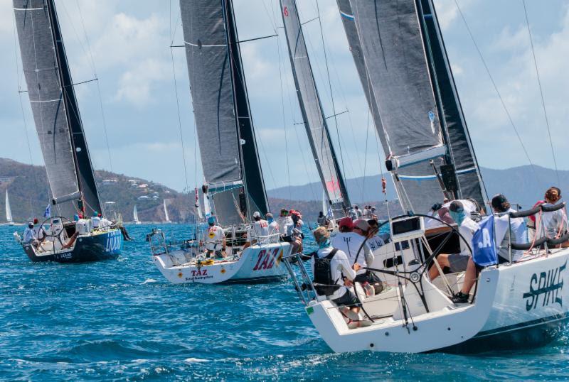 Light winds led to challenging conditions for the teams competing on the first day of racing at the  BVI Spring Regatta & Sailing Festival as the Round Tortola Race and Absolut Full Moon Race set off - photo © Alastair Abrehart
