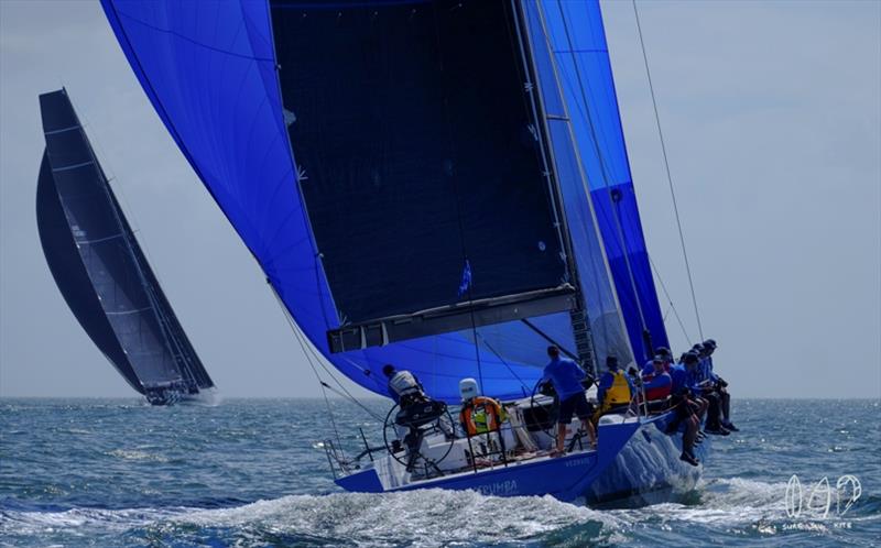 Brisbane to Gladstone Race photo copyright Mitchell Pearson / SurfSailKite taken at Queensland Cruising Yacht Club and featuring the IRC class