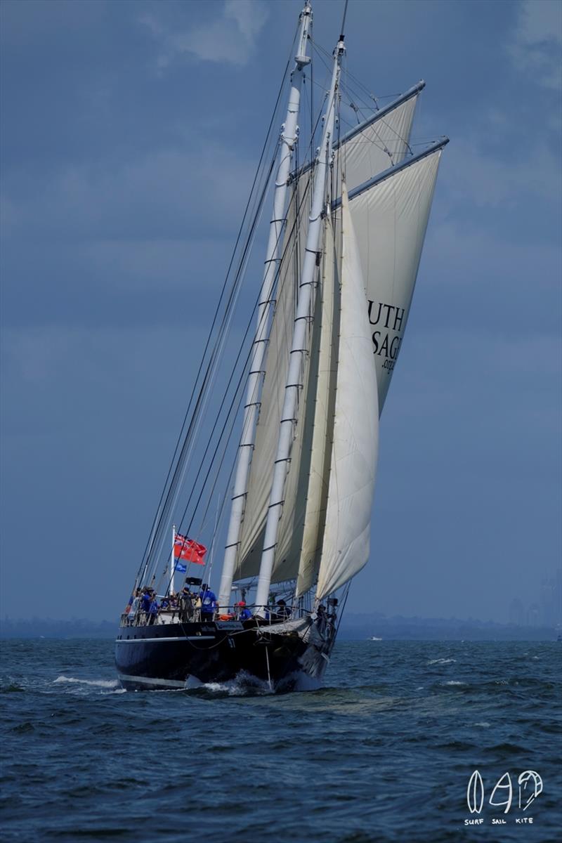 Brisbane to Gladstone Race photo copyright Mitchell Pearson / SurfSailKite taken at Queensland Cruising Yacht Club and featuring the IRC class