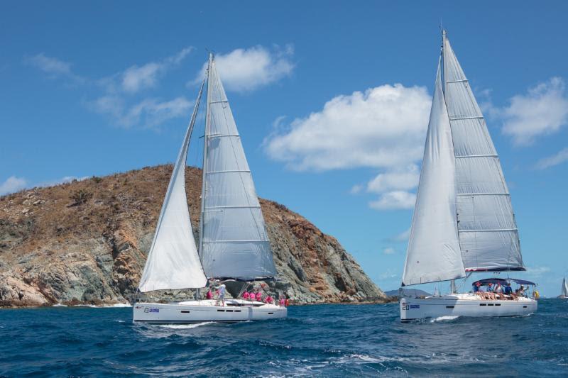 CSA Bareboat 1 - a good day on the water for Moorings 51, Return of the Macks - BVI Spring Regatta - photo © Alastair Abrehart