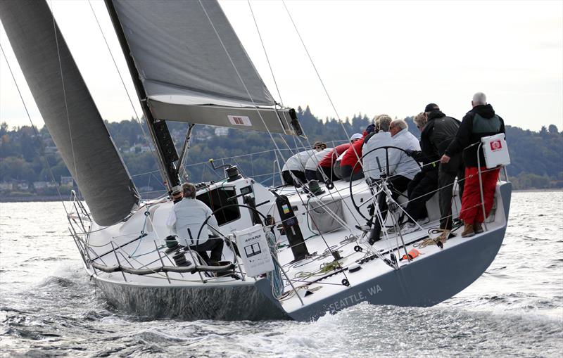 Big-boat action at the CYC Seattle's 2017 Puget Sound Spring Regatta photo copyright Jan Anderson taken at Corinthian Yacht Club of Seattle and featuring the IRC class