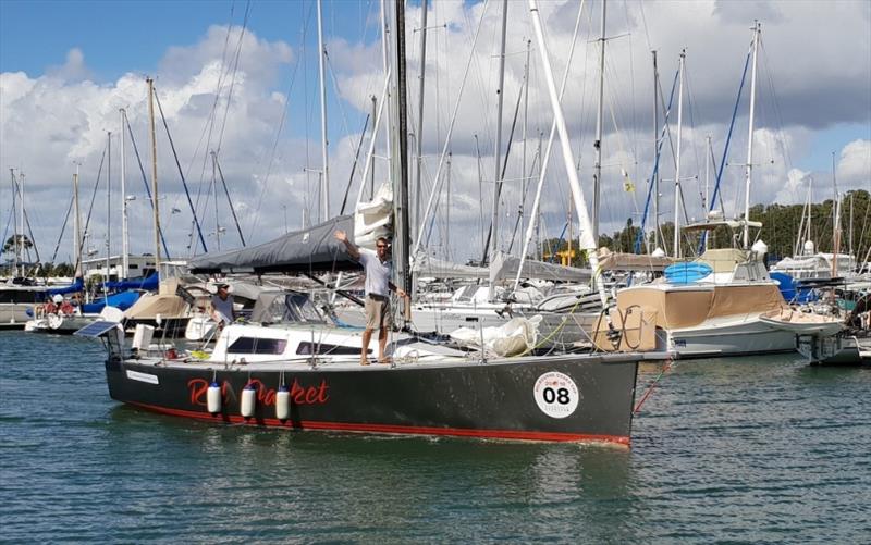 Red Jacket leaving Brisbane this morning to resume racing photo copyright Peter Coleman taken at Ocean Racing Club of Victoria and featuring the IRC class