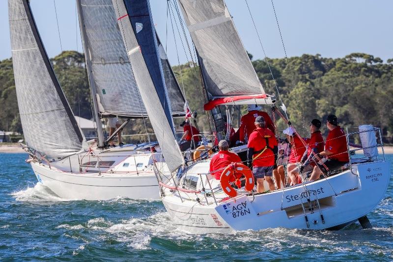 Sunfast 3200 Steadfast – Sail Port Stephens - Commodores Cup photo copyright Salty Dingo taken at Corlette Point Sailing Club and featuring the IRC class