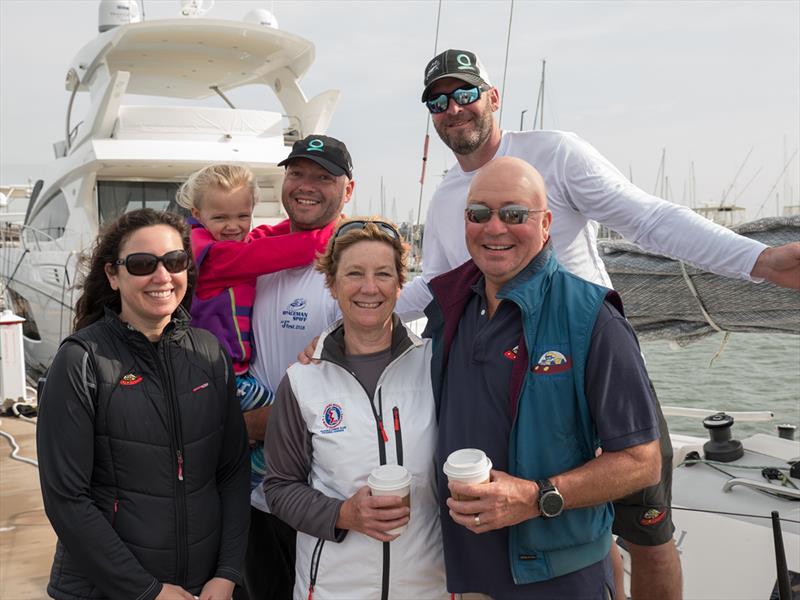 Ruhlman family photo (l-r) Maegan, Ryan, Abby, Doug Moose, Rob - 2018 Sperry Charleston Race Week  - photo © Larry Monteith