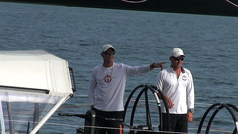 Greg O'Shea and Rupert Henry just prior to the start - 2018 Melbourne Osaka Double-Handed Yacht Race photo copyright Ian MacWilliams taken at Sandringham Yacht Club and featuring the IRC class