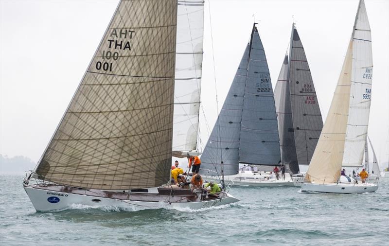 The wet conditions didn't put a dampener on proceedings as one race was completed for all classes on Day 1 of the 2018 Top of the Gulf Regatta photo copyright Guy Nowell taken at Ocean Marina Yacht Club and featuring the IRC class