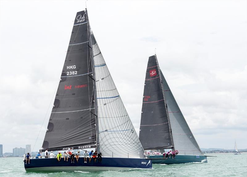 Close battles in IRC 1 on Day 3 of the Top of the Gulf Regatta photo copyright Guy Nowell taken at Ocean Marina Yacht Club and featuring the IRC class