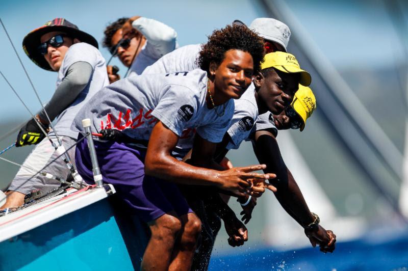 A strong of bullets for the National Sailing Academy's Cork 1720 Spirit photo copyright Paul Wyeth taken at Antigua Yacht Club and featuring the IRC class