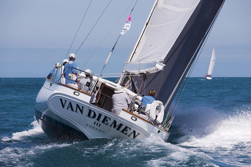 Van Diemen III pushes her way across the Whitsunday Passage at Hamilton Island Race Week - photo © Andrea Francolini