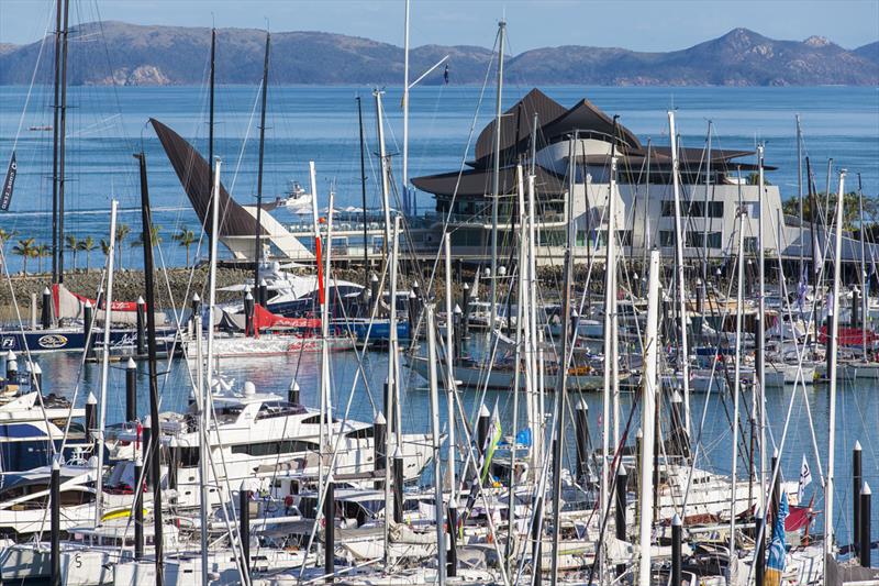 A forest of masts: The fleet lies in wait for the start of racing at Hamilton Island Race Week photo copyright Andrea Francolini taken at Hamilton Island Yacht Club and featuring the IRC class