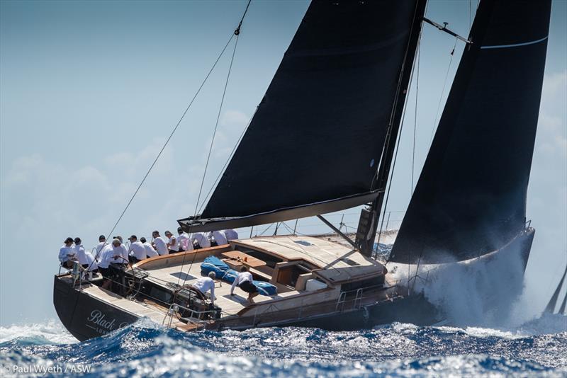 Antigua Sailing Week – Stefan Jentsch's Carkeek 47 Black Pearl 2nd Place CSA 1 photo copyright Paul Wyeth taken at  and featuring the IRC class