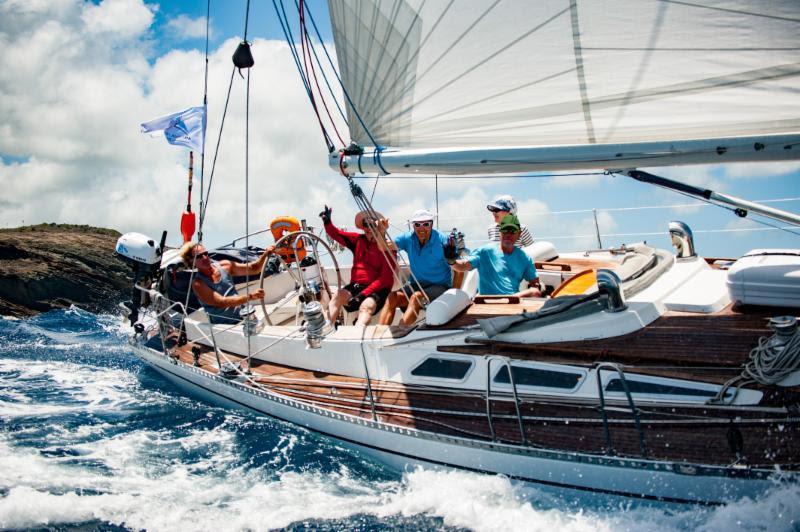 3rd CSA: Michael Orgzey's Swan 48 S&S Dantes (Kiel, Germany) at the start of the 2018 Antigua Bermuda Race photo copyright Ted Martin taken at Royal Bermuda Yacht Club and featuring the IRC class
