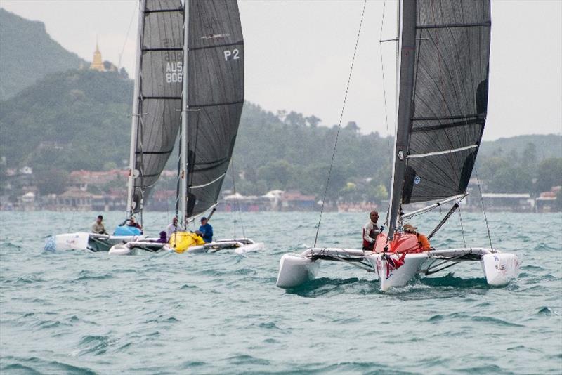 Change at the top today as Pixalux (AUS) take their first win in the Multihull class – Day 2, Samui Regatta - photo © Event Media