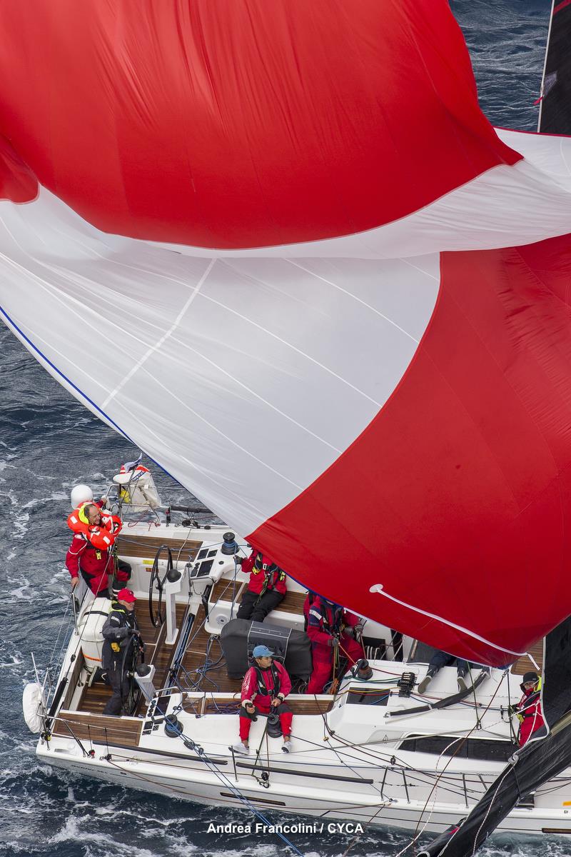 The coloured sails are meant to be for'ard of the stick team - Ponant Sydney to Noumea Race - photo © Andrea Francolini