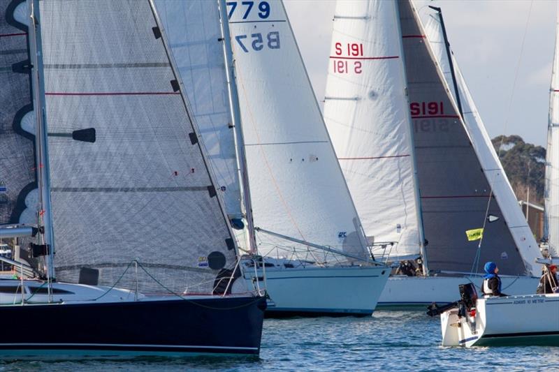 Division 1 away in opening race photo copyright Bruno Cocozza taken at Royal Melbourne Yacht Squadron and featuring the IRC class