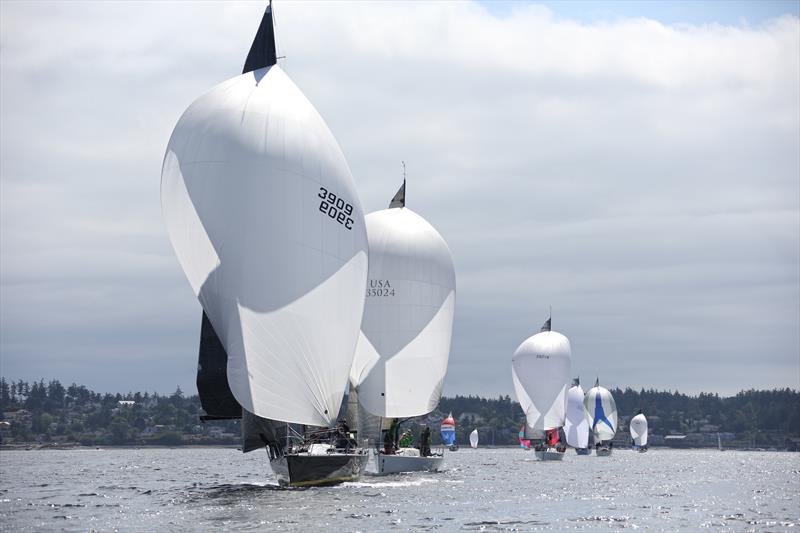 While onshore activities at Whidbey Island Race Week are pretty casual, the racing is fun and plenty competitive - photo © Jan Anderson