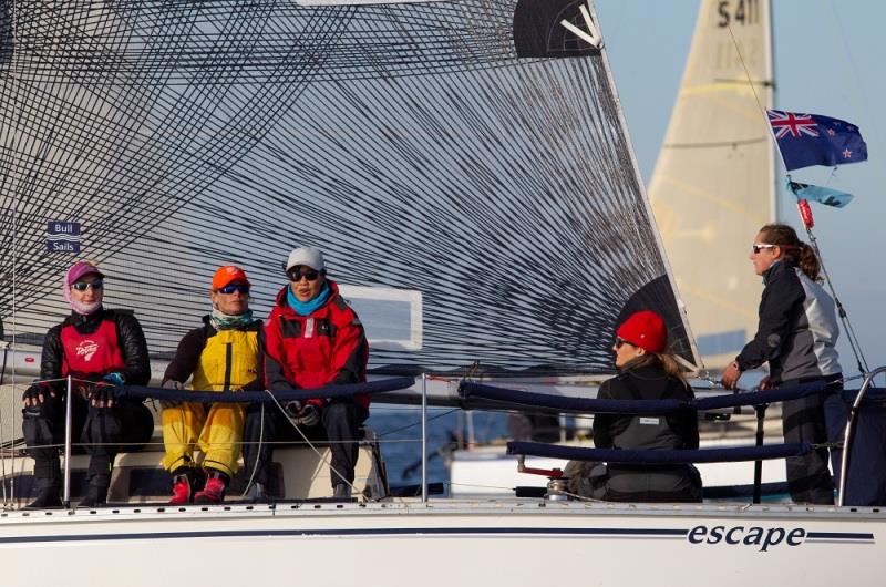 Maria Ferrario (NZL) and Escape crew won the S80 scratch division photo copyright Bruno Cocozza taken at Royal Melbourne Yacht Squadron and featuring the IRC class