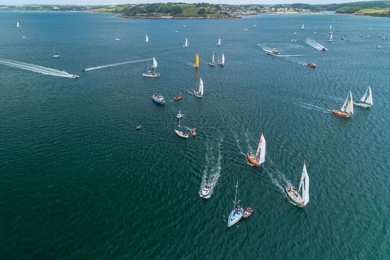 Suhaili 50 Falmouth Parade of Sail - photo © 3deep Aerial